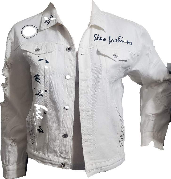 White Custom Jean Jacket (Unisex)