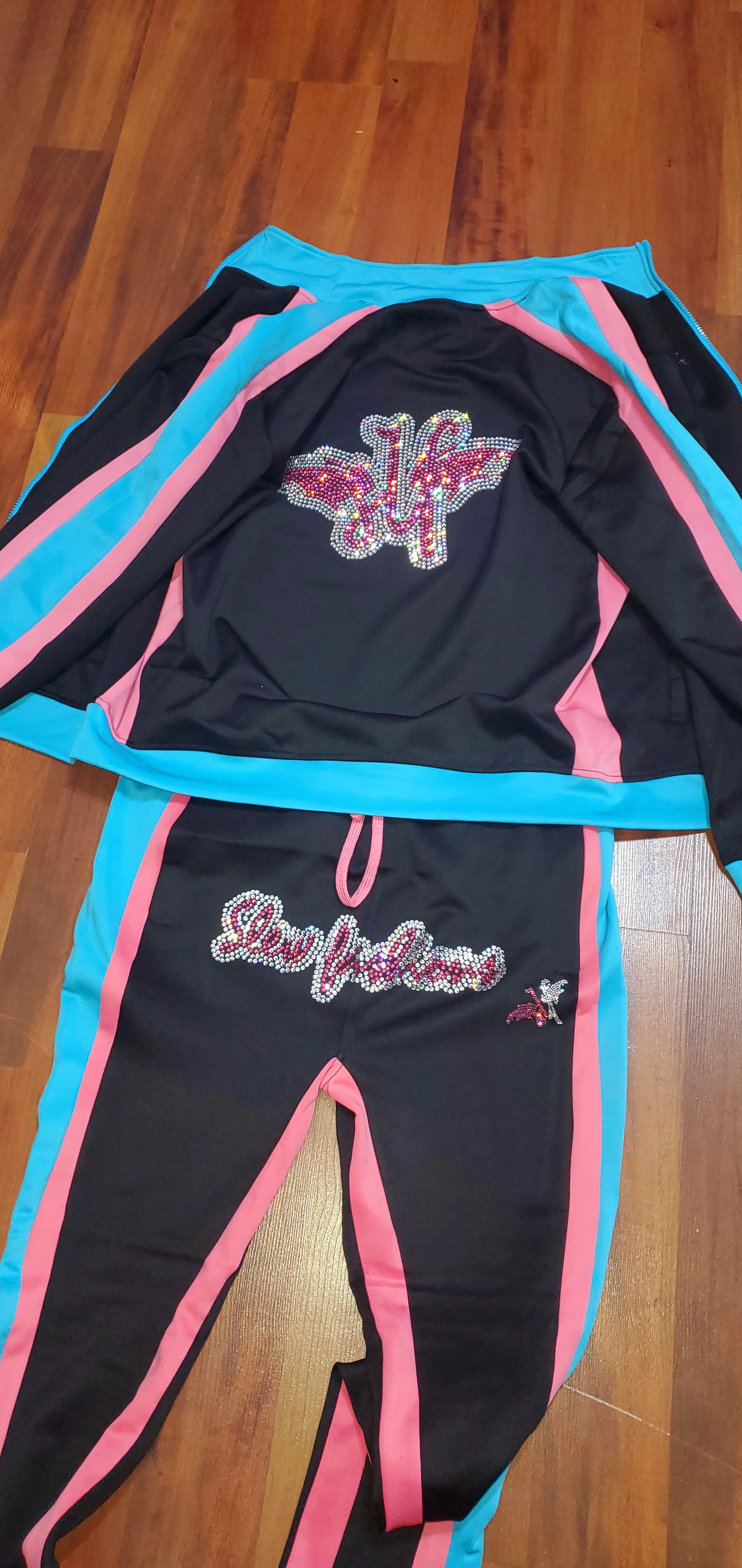 Custom track suit