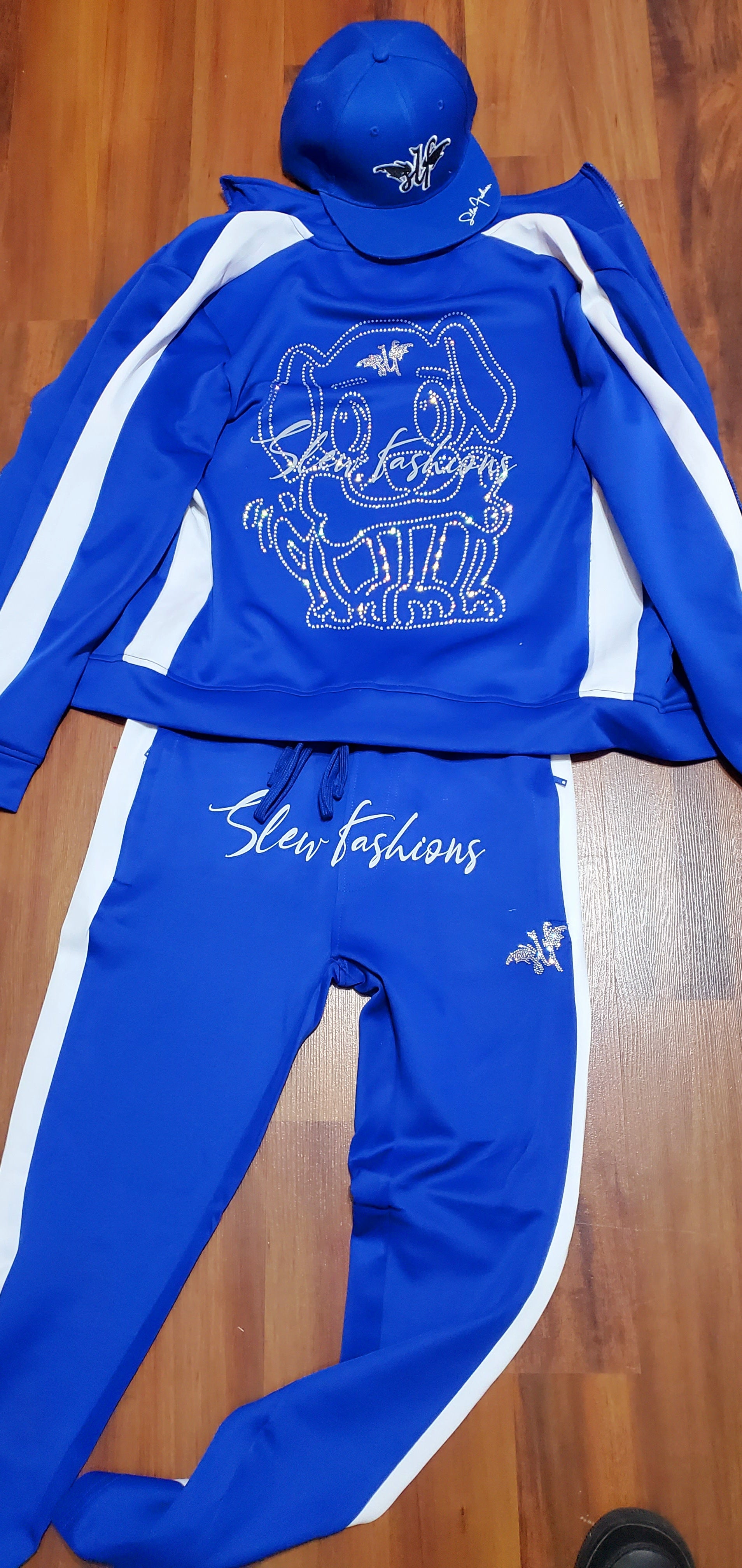 Custom track suit