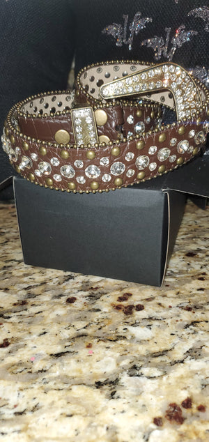 Rhinestone belt