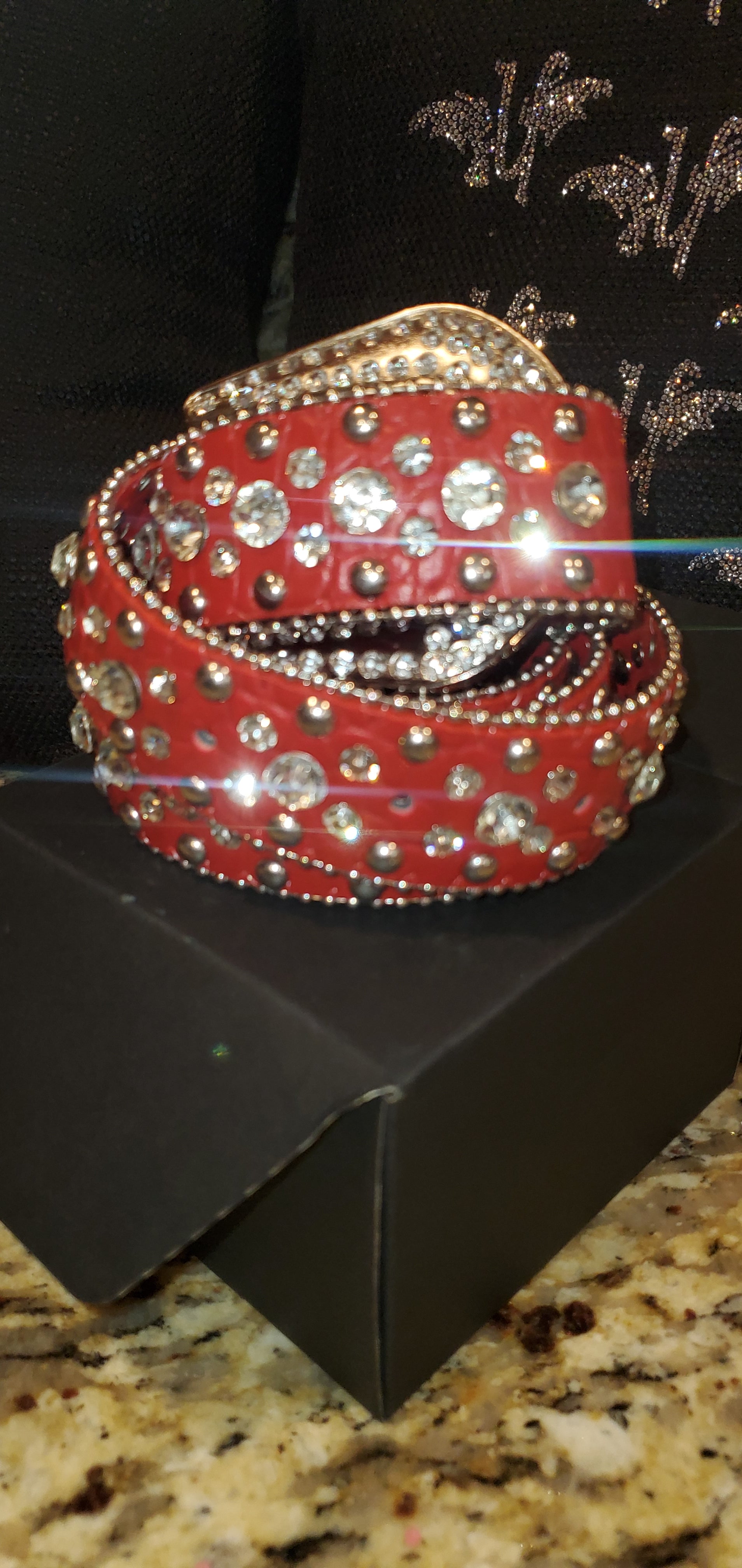 Rhinestone belt