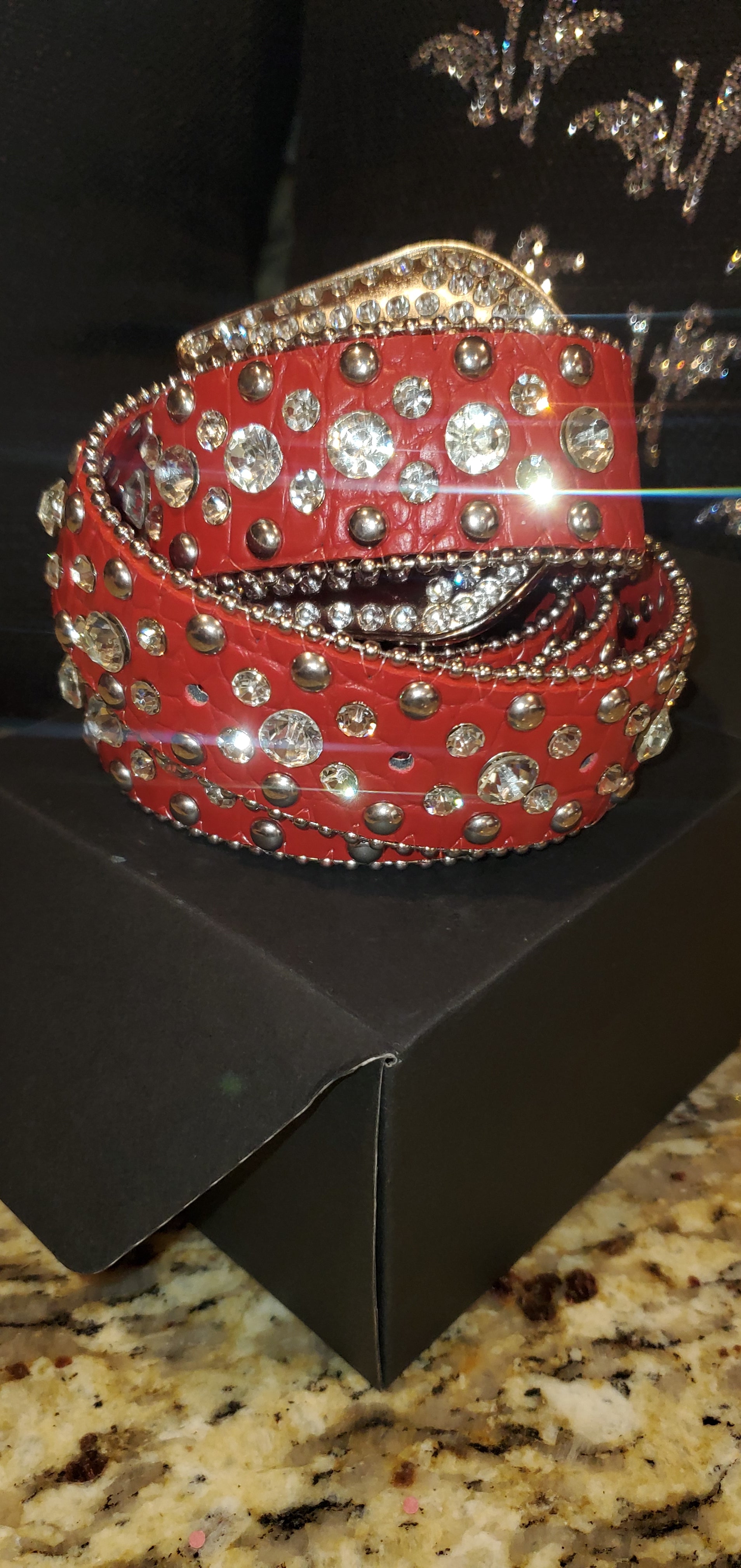 Rhinestone belt