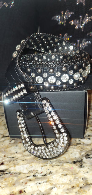 Rhinestone belt