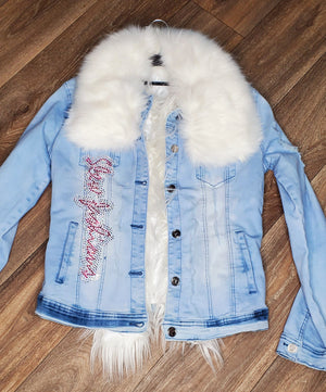 Fur denim medium